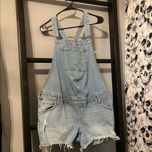 Ingrid & Isabel Light Blue Denim Shortalls